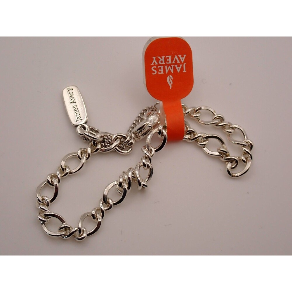 NEW James Avery Charm Bracelet Small .925 Sterling Silver Medium Twist Chain - Picture 4 of 5